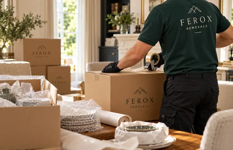 Illustrative image for packing services; not a verified FEROX project